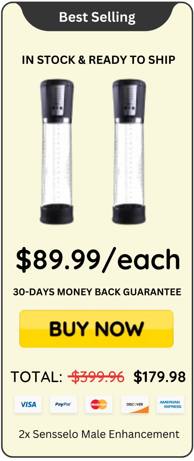 Sensselo Male Enhancement offer price 